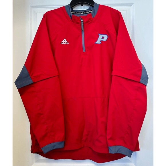Detroit Pistons Adidas Quarter Zip Jacket XL Basketball NBA Zip Off Sleeves - Picture 1 of 5